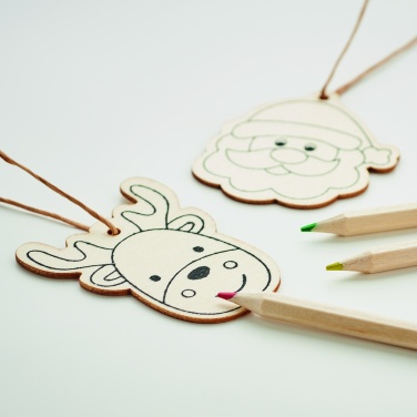 Logotrade korporatīvās dāvanas foto: Zīmēšanas koka ornamentu komplekts