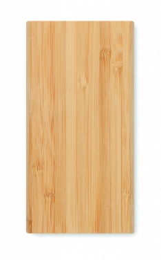 Logotrade biznesa dāvanas foto: 6000 mAh Bambusa jaudas banka