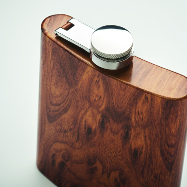 Logotrade korporatīvās dāvanas foto: Plāna gurnu kolba 190 ml