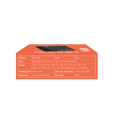 Logotrade Ideja dāvanas foto: Strāvas banka Silicon Power QS15 20000 mAh