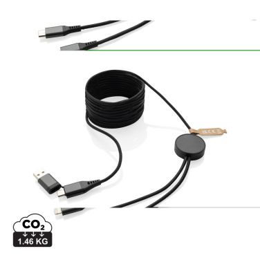 Logotrade Ideja dāvanas foto: Terra RCS pārstrādāts PET 3 metru 4-in-1 kabelis