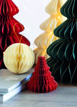 Logotrade biznesa dāvanas foto: Ziemassvētku papīra eglītes pakaramais