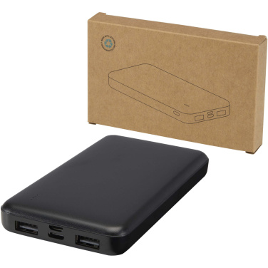Logotrade ziemassvētku dāvanas foto: Intan 10.000 mAh 10W pārstrādājamas plastmasas pārnēsājamais akumulators