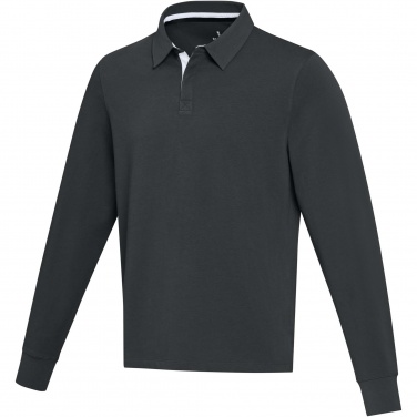 Логотрейд pекламные cувениры картинка: Clyde unisex organic rugby polo sweatshirt