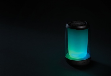 Лого трейд бизнес-подарки фото: Акустическая система Lightboom 5 Вт из переработанного пластика RCS