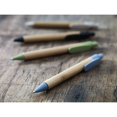 Лого трейд pекламные продукты фото: Шариковая ручка Bamboo Wheat Pen из пшеничной соломы