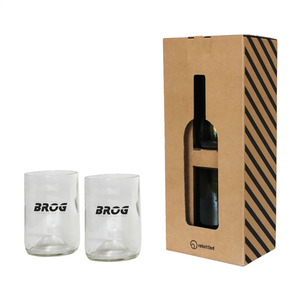 Логотрейд pекламные подарки картинка: Rebottled® Tumbler, 2 стакана в упаковке