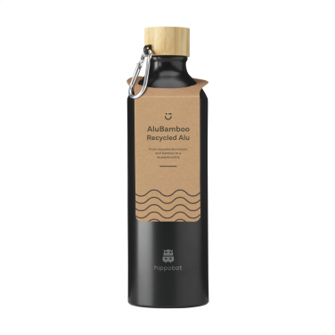 Логотрейд бизнес-подарки картинка: Бутылка для воды AluBamboo GRS Recycled Alu 750 мл
