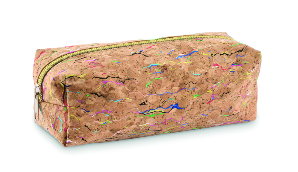 Логотрейд pекламные продукты картинка: Coloured cork pencil case