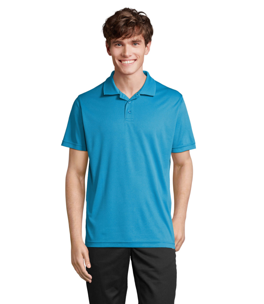 Логотрейд pекламные cувениры картинка: PITCHER UNISEX POLO