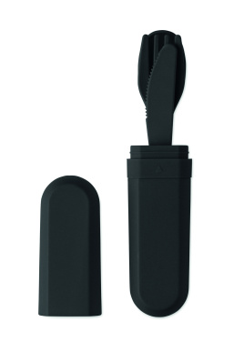 Лого трейд бизнес-подарки фото: Cutlery set and case in PLA