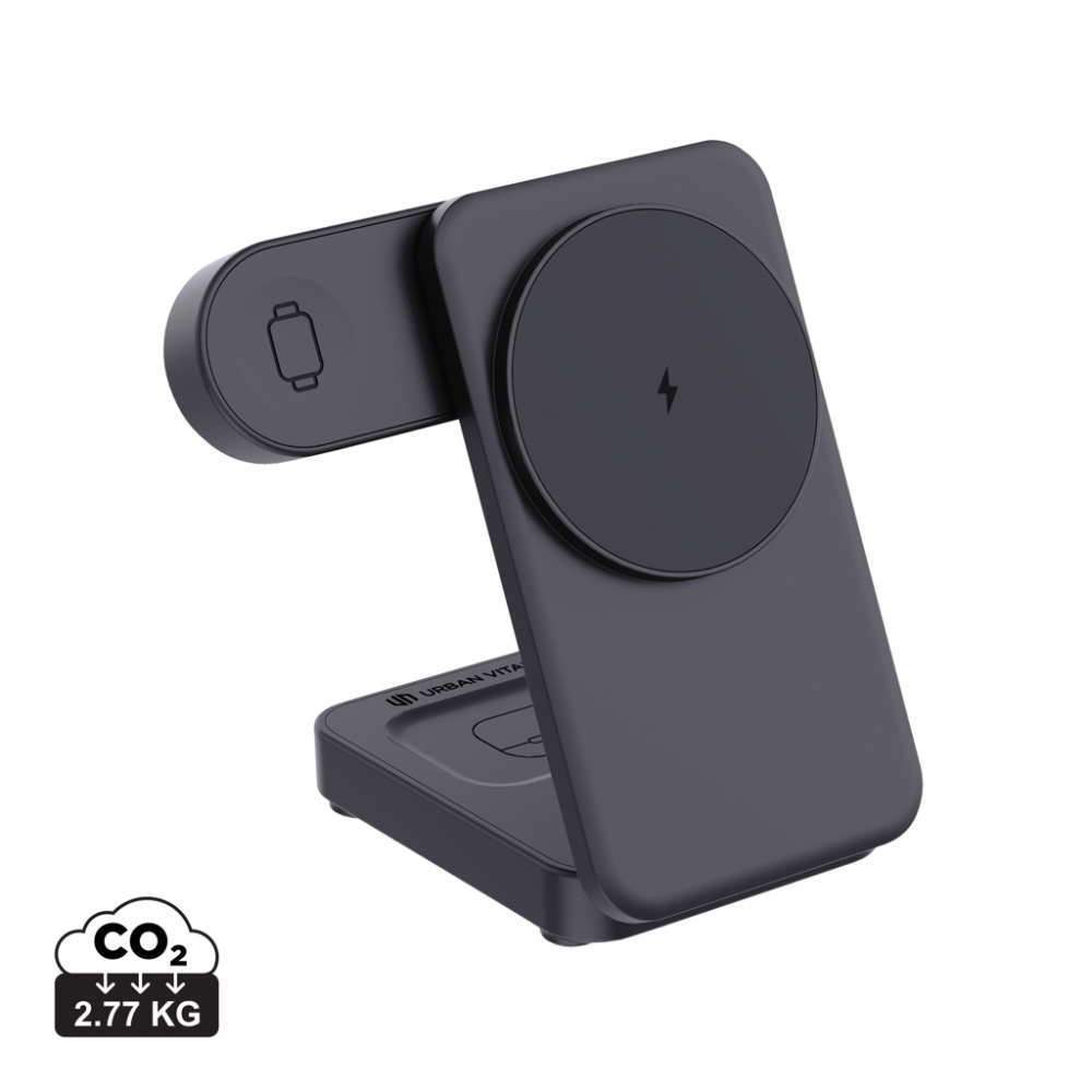 Лого трейд pекламные подарки фото: Магнитное зарядное устройство Urban Vitamin Arcadia RCS из пластика 15 Вт 3-в-1