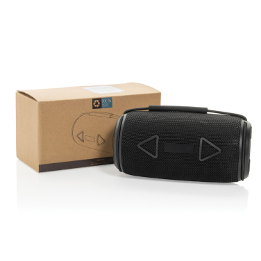 Лого трейд pекламные подарки фото: Водонепроницаемый динамик Prisma RCS из переработанного пластика IPX 4 мощностью 16 Вт