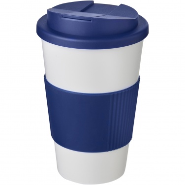 Logotrade profilprodukter bild: Americano® 350 ml mugg med grepp och spillsäkert lock