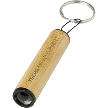 Logotrade reklamprodukter bild: Cane nyckelring i bambu med lampa