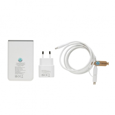 Logotrade profilreklam bild: Surge 20W type C 3 delar laddningsset RCS återvunnen PET