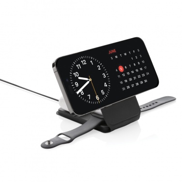 Logotrade presentreklam bild: Swiss Peak 15W 3-i-1 magnetisk trådlös laddare RCS rPU