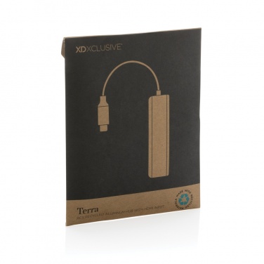 Logotrade kampanjprodukter bild: Terra hub med HDMI input i RCS återvunnen aluminium