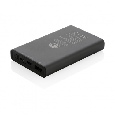 Logotrade reklamprodukter bild: Terra 5.000 mAh powerbank RCS återvunnen aluminium
