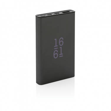 Logotrade profilreklam bild: Terra 5.000 mAh powerbank RCS återvunnen aluminium