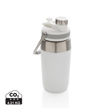 Logotrade presentreklam bild: Vakuumflaska i S/S, lock med dubbelfunktion, 500ml