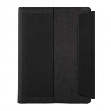 Logotrade kampanjprodukter bild: Fiko A4 portfolio med 5W trådlös laddning och powerbank