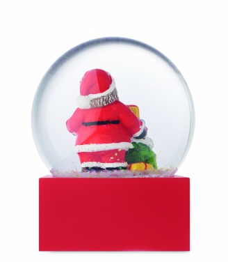 Logotrade profilreklam bild: Snöboll glasprydnad