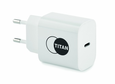 Logotrade presentreklam bild: 20W Laddare med EU-kontakt