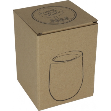 Logotrade reklamprodukter bild: Rostfri mugg med trälook BRIGHTON 380 ml