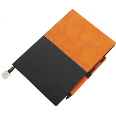 Logotrade reklamprodukter bild: Anteckningsblock A5 & kulspetspenna REPORTER Pierre Cardin