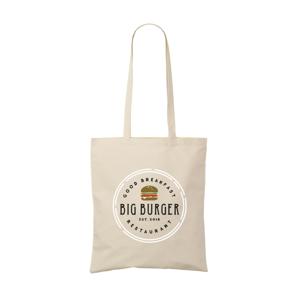Logotrade reklamprodukter bild: ShoppyBag (180 g/m²) bomullspåse med långa handtag