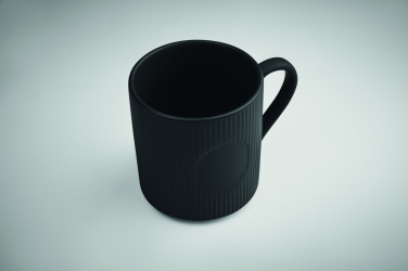 Logotrade presentreklam bild: Matt ribbad keramikmugg 340 ml