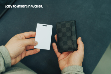 Logotrade presentreklam bild: Findcard RCS återvunnet plastkort för artikelspårning