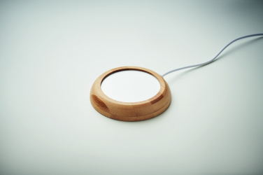 Logotrade reklamprodukter bild: Muggvärmare i bambu med USB