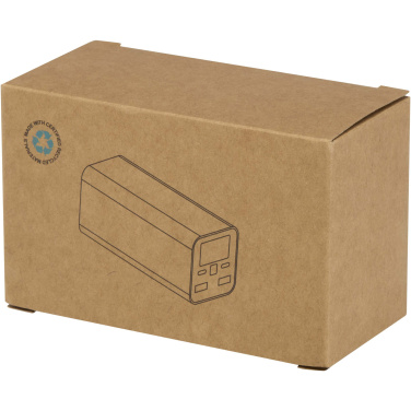 Logotrade kampanjprodukter bild: Acamar 20 000 mAh 70 W powerbank för bärbar dator av återvunnen aluminium